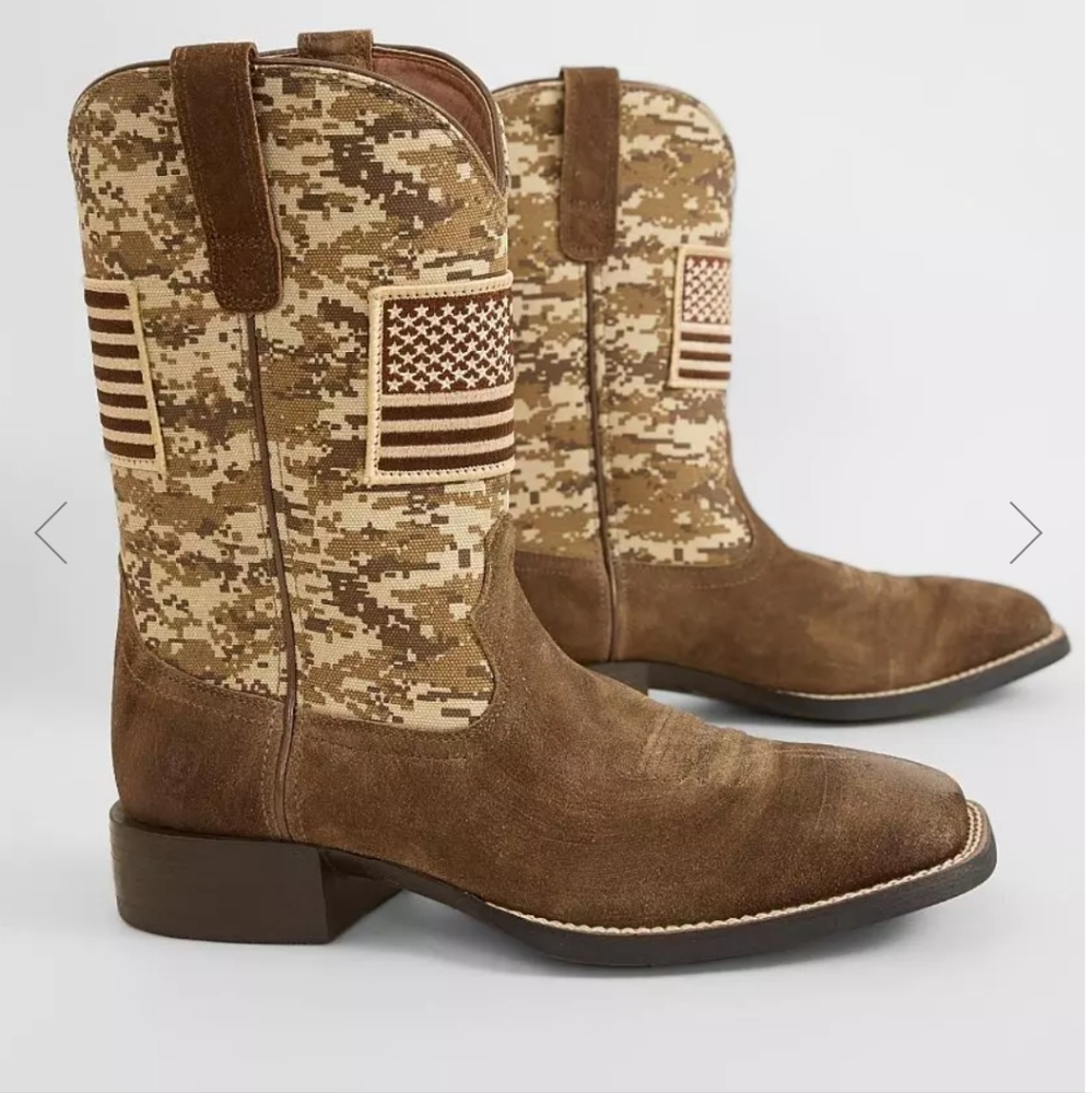 ARIAT Sport Patriot Leather Cowboy Boots